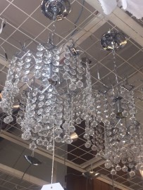 Lustre Reluz 16 Castanhas Chuva de Prata