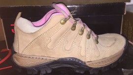 Sapato 079 Caqui/Rosa Du Gaucho